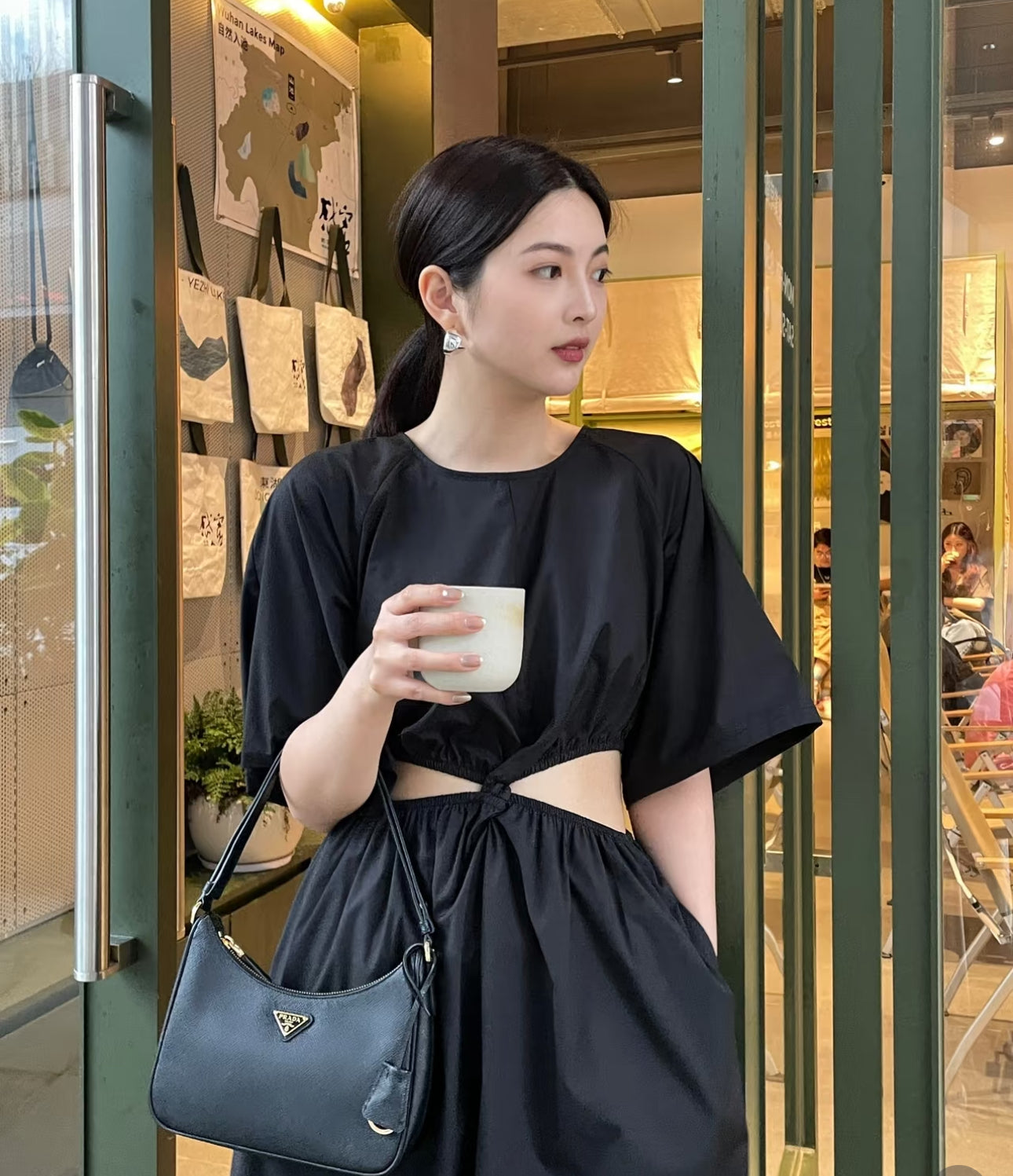 Prada Hobo Black